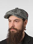 Кепка FREDRIKSON арт. 3009-642/99-К Хулиганка (черный / белый / красный)